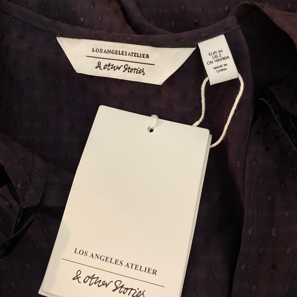 “& OTHER STORIES” Oversized Babydoll Mini Dress - Picture 12 of 14